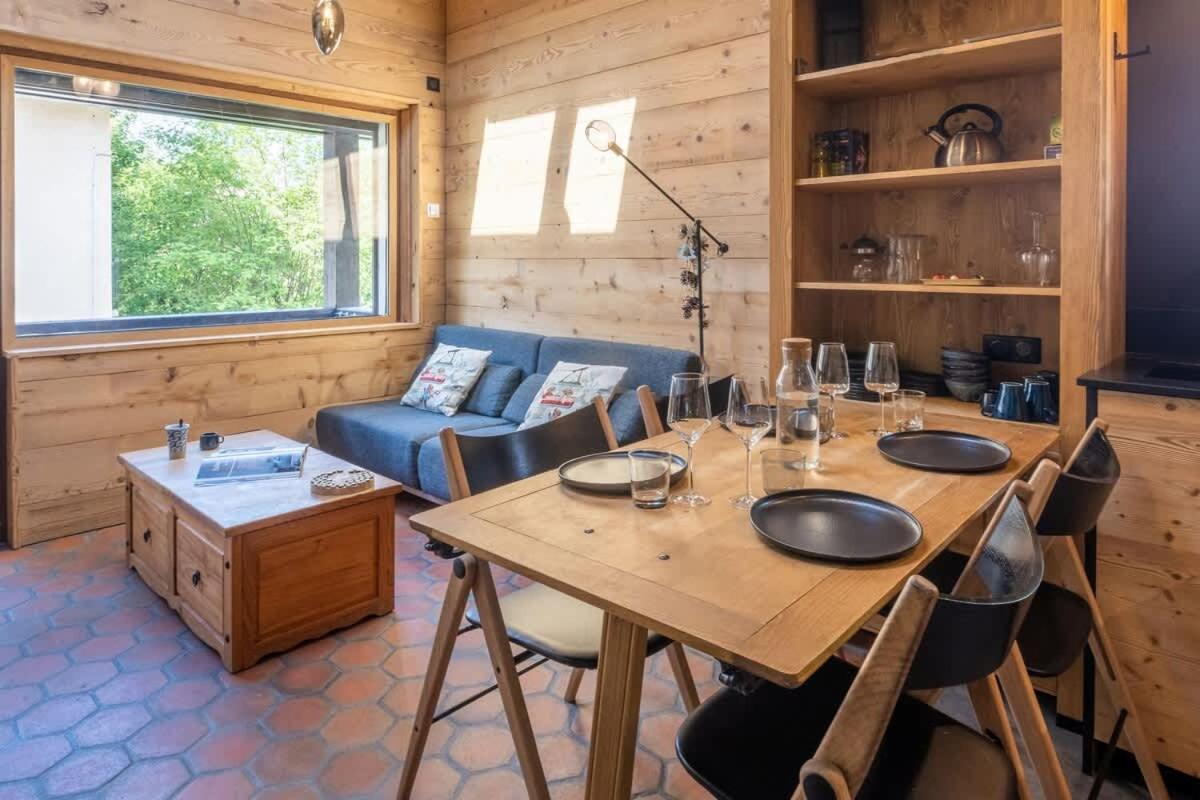 Chalet Racar Pour 4 Personnes, Centre Ville Et Vue Sur La Montagne Шамоні Екстер'єр фото