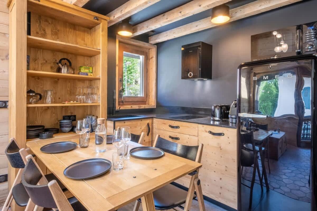 Chalet Racar Pour 4 Personnes, Centre Ville Et Vue Sur La Montagne Шамоні Екстер'єр фото