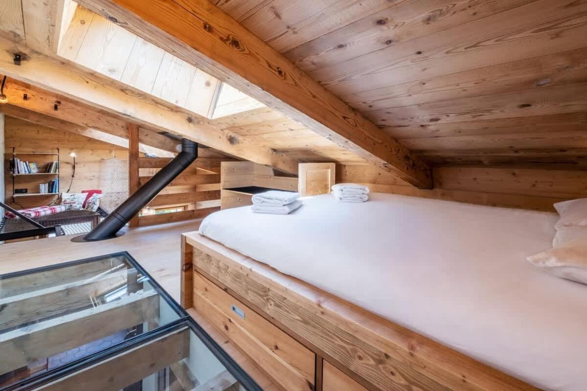 Chalet Racar Pour 4 Personnes, Centre Ville Et Vue Sur La Montagne Шамоні Екстер'єр фото
